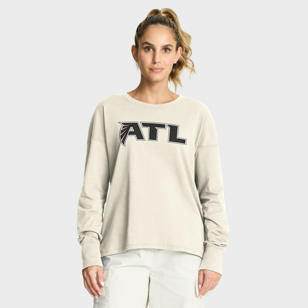 Atlanta Falcons Fanatics Women's Dove Legacy Long Sleeve T-Shirt