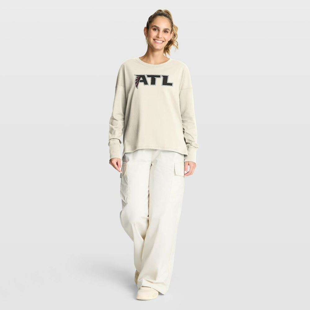 Atlanta Falcons Fanatics Women's Dove Legacy Long Sleeve T-Shirt