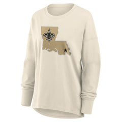 New Orleans Saints Fanatics Women's Dove Legacy Long Sleeve T-Shirt