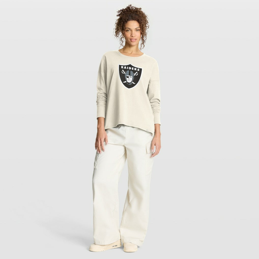 Las Vegas Raiders Fanatics Women's Dove Legacy Long Sleeve T-Shirt