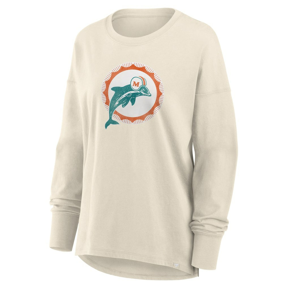 Miami Dolphins Fanatics Women's Dove Legacy Long Sleeve T-Shirt