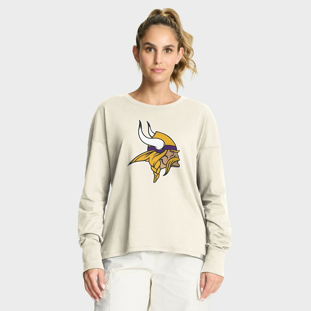 Minnesota Vikings Fanatics Women's Dove Legacy Long Sleeve T-Shirt