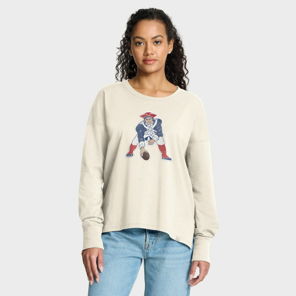 New England Patriots Fanatics Women's Dove Legacy Long Sleeve T-Shirt