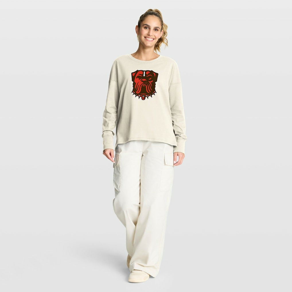 Cleveland Browns Fanatics Women's Dove Legacy Long Sleeve T-Shirt