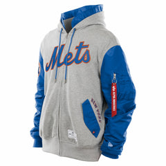 New York Mets New Era x Alpha Industries MA-1 Full-Zip Hoodie Jacket | MLB Outlet