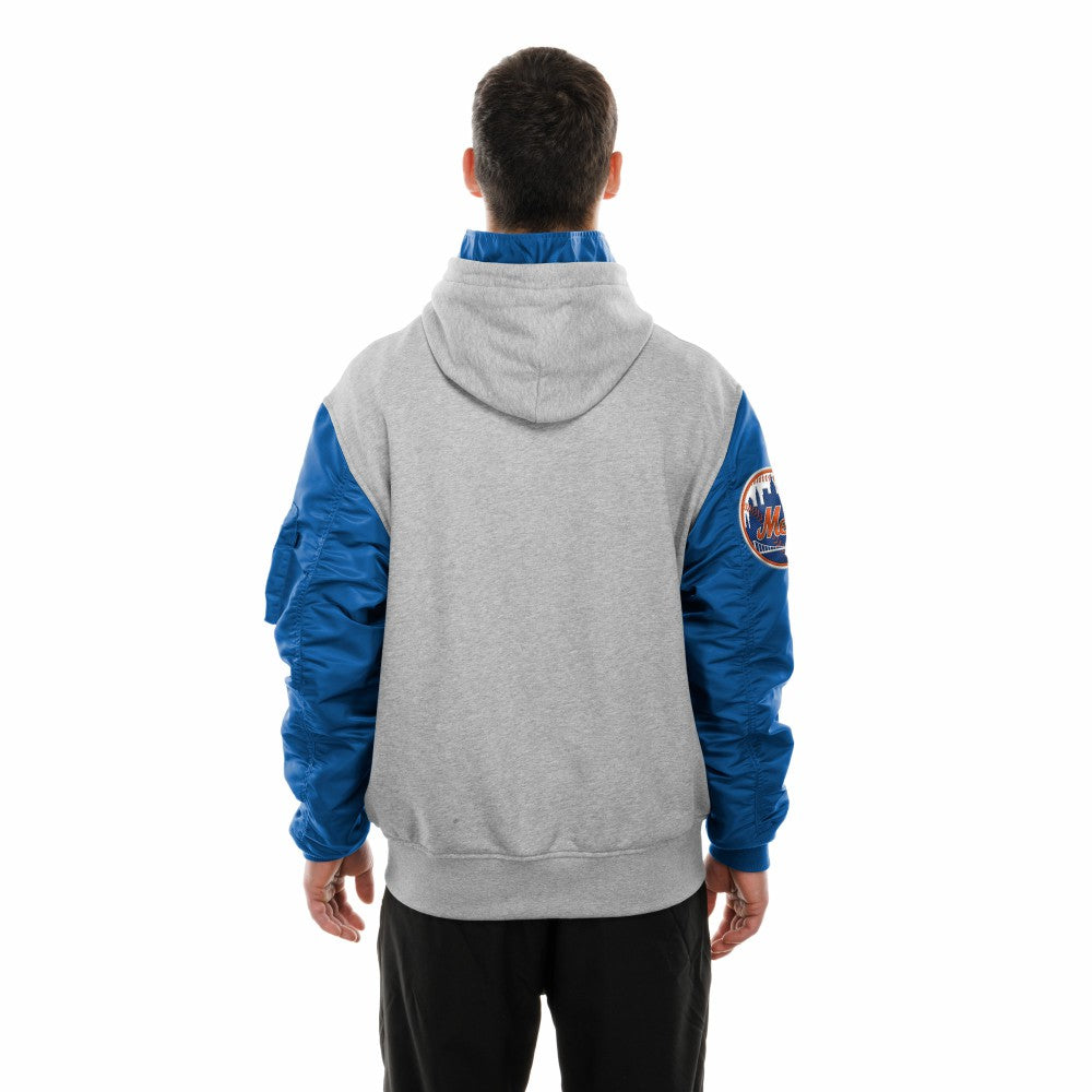 New York Mets New Era x Alpha Industries MA-1 Full-Zip Hoodie Jacket | MLB Outlet