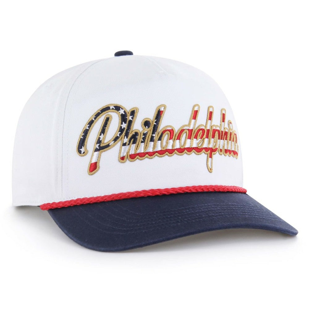 Philadelphia Phillies '47 Patriotic Overhand Hitch Adjustable Hat | MLB For sale