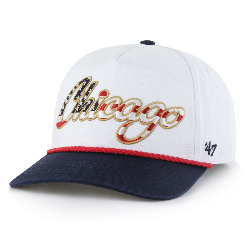 Chicago Cubs '47 Patriotic Overhand Hitch Adjustable Hat | MLB New