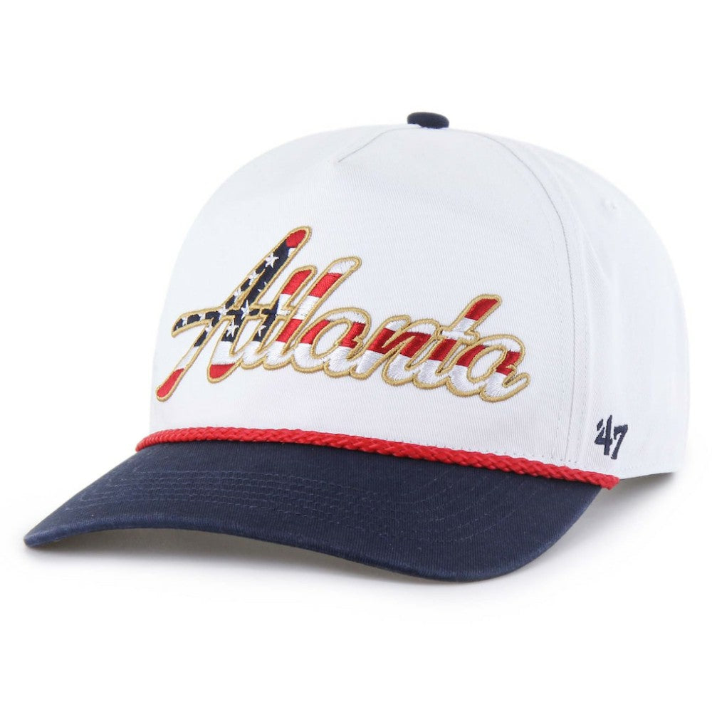 Atlanta Braves '47 Patriotic Overhand Hitch Adjustable Hat | MLB Sale