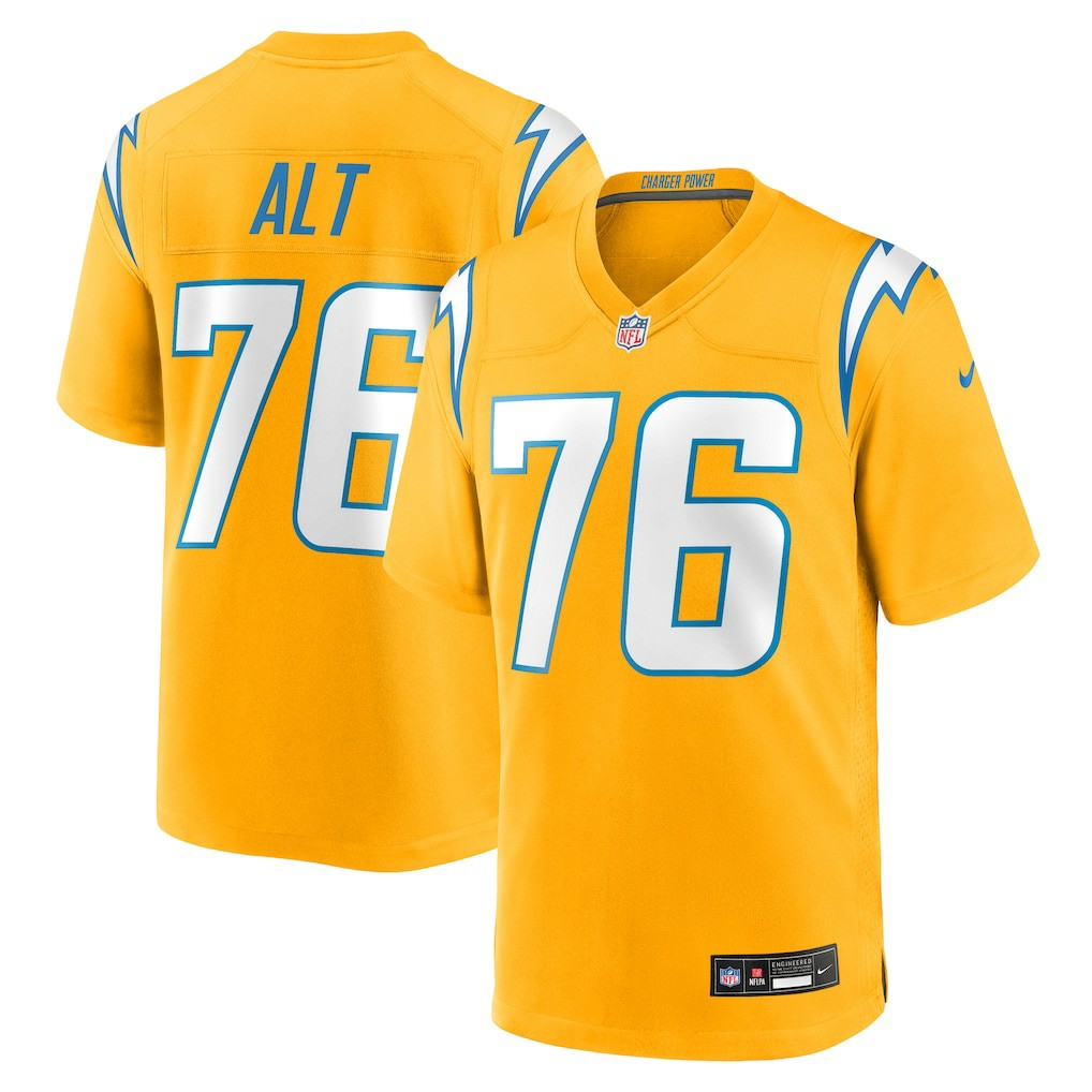 Los Angeles Chargers Nike Joe Alt  Alternate Charger Power Game Player Jersey