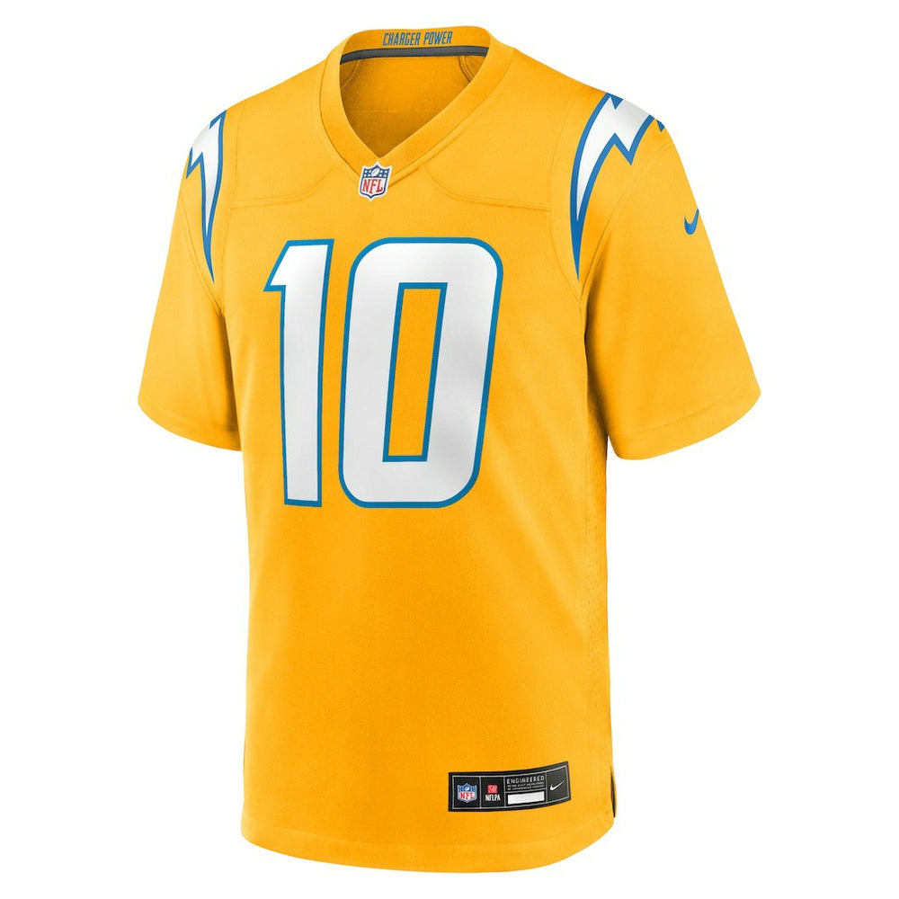 Los Angeles Chargers Nike Justin Herbert  Alternate Charger Power Game Player Jersey
