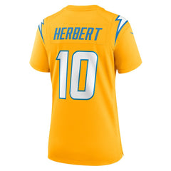 Los Angeles Chargers Nike Justin Herbert  Women's Alternate Charger Power Game Jersey
