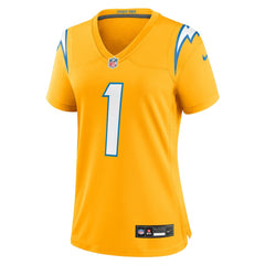 Los Angeles Chargers Nike Quentin Johnston  Women's Alternate Charger Power Game Jersey