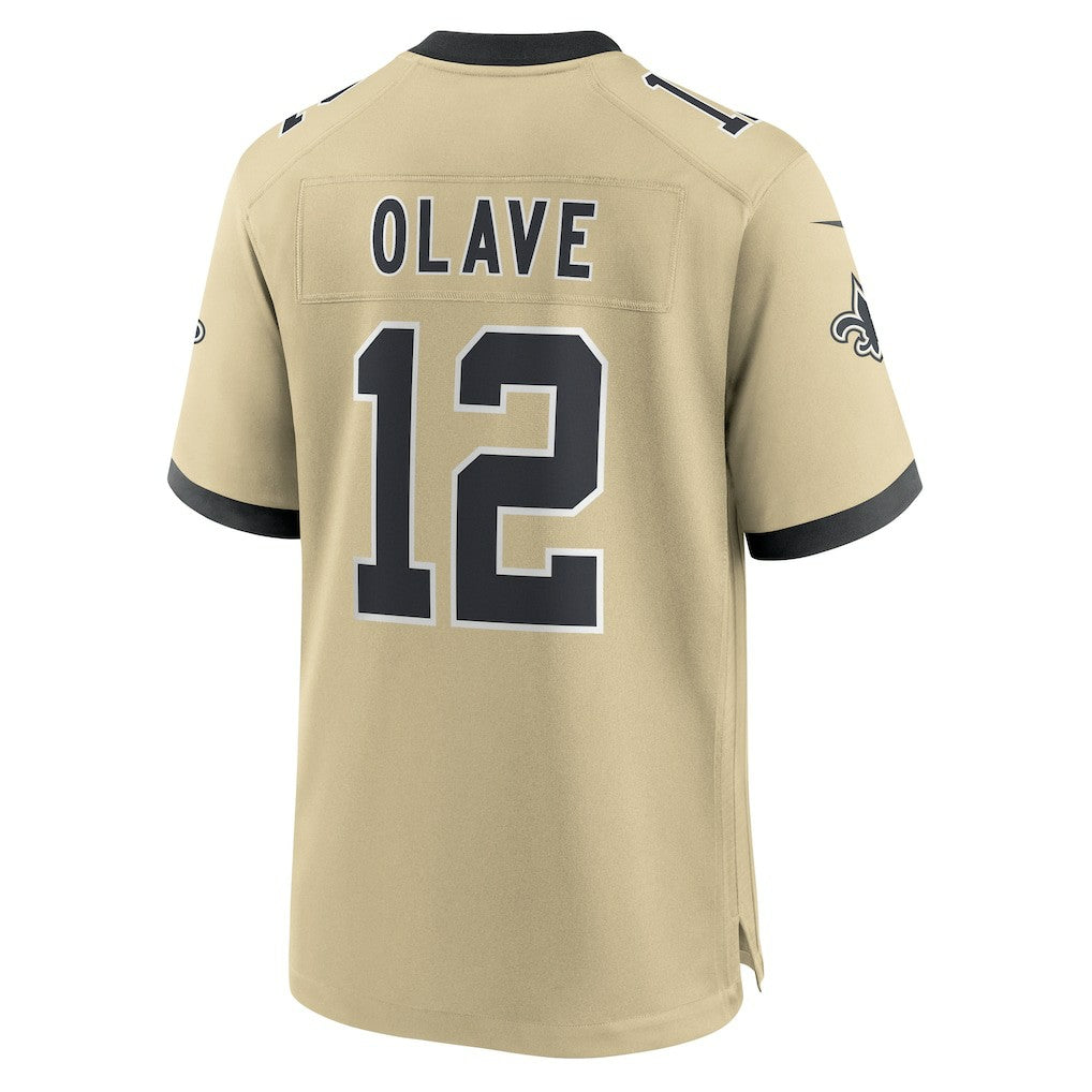 New Orleans Saints Nike Chris Olave  Gameday Golds Alternate Game Player Jersey