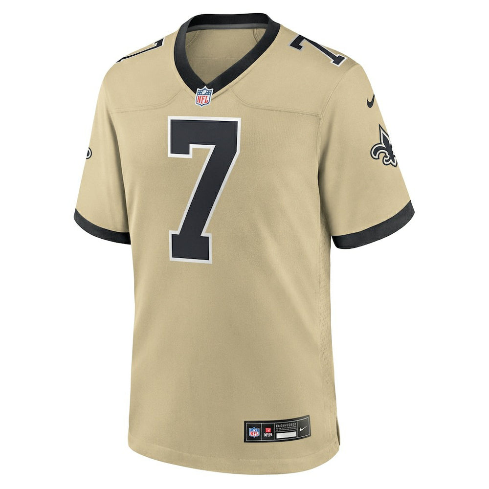 New Orleans Saints Nike Taysom Hill  Gameday Golds Alternate Game Player Jersey