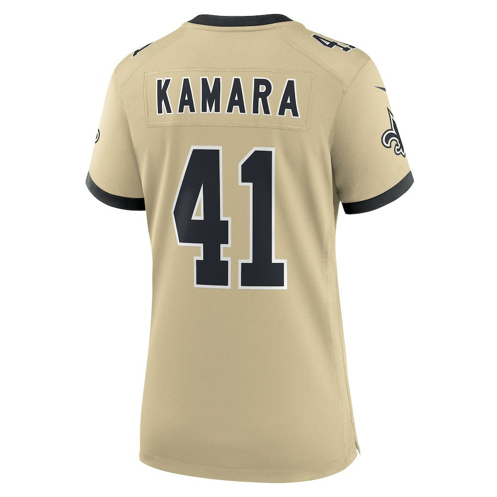New Orleans Saints Nike Alvin Kamara  Women's Gameday Golds Alternate Game Player Jersey