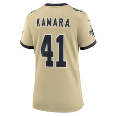 New Orleans Saints Nike Alvin Kamara  Women's Gameday Golds Alternate Game Player Jersey