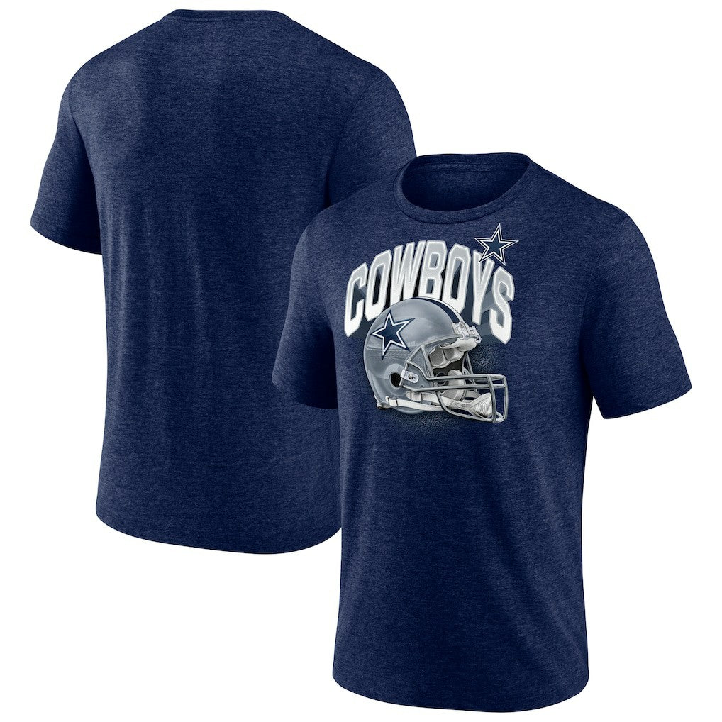 Dallas Cowboys  Helmet Tri-Blend T-Shirt