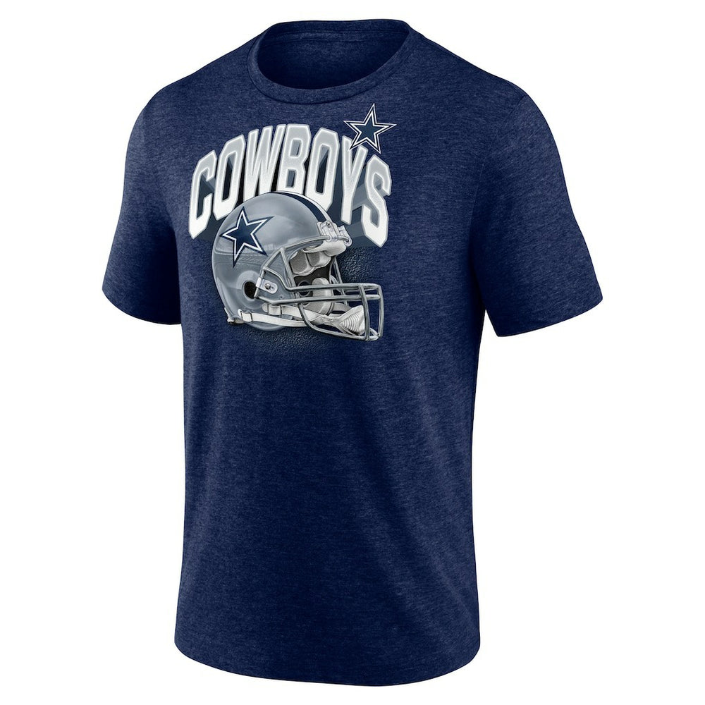 Dallas Cowboys  Helmet Tri-Blend T-Shirt
