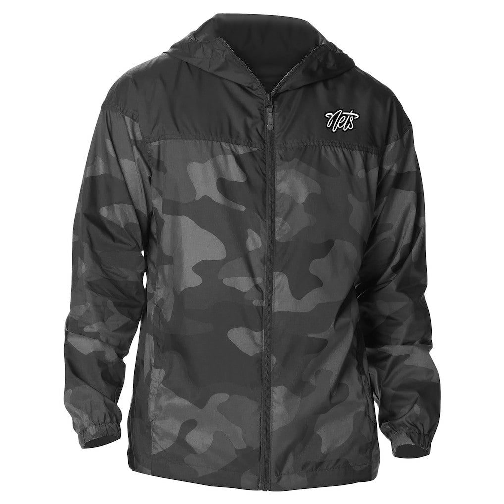 Brooklyn Nets Camo Flash Challenger Windbreaker Full-Zip Jacket For Sale