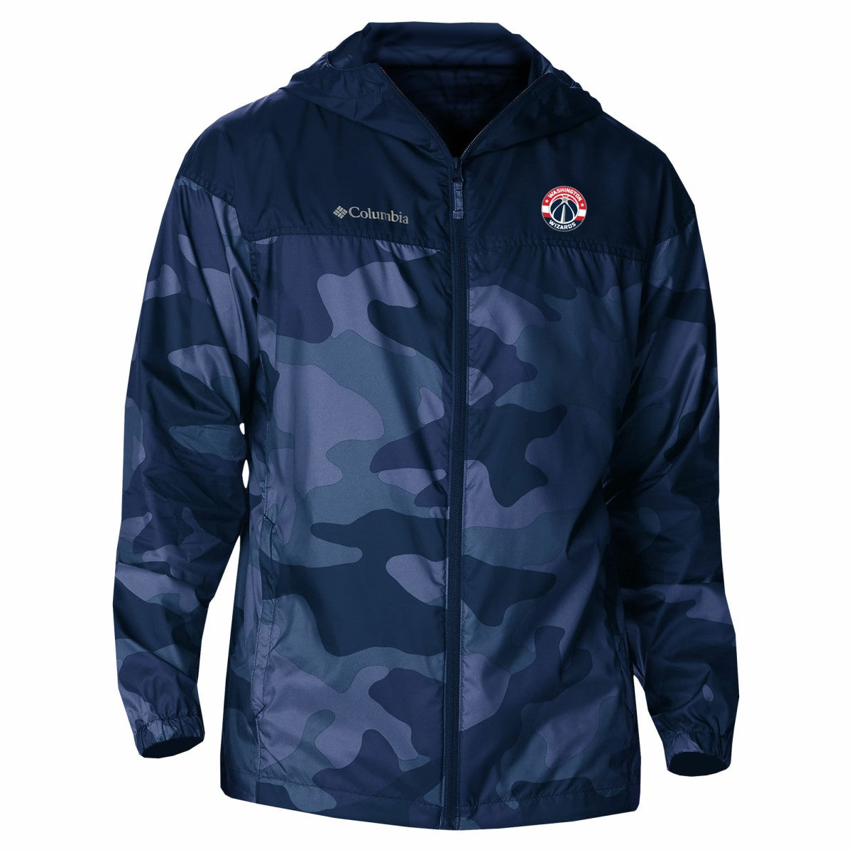 Washington Wizards Camo Flash Challenger Windbreaker Full-Zip Jacket Outlet