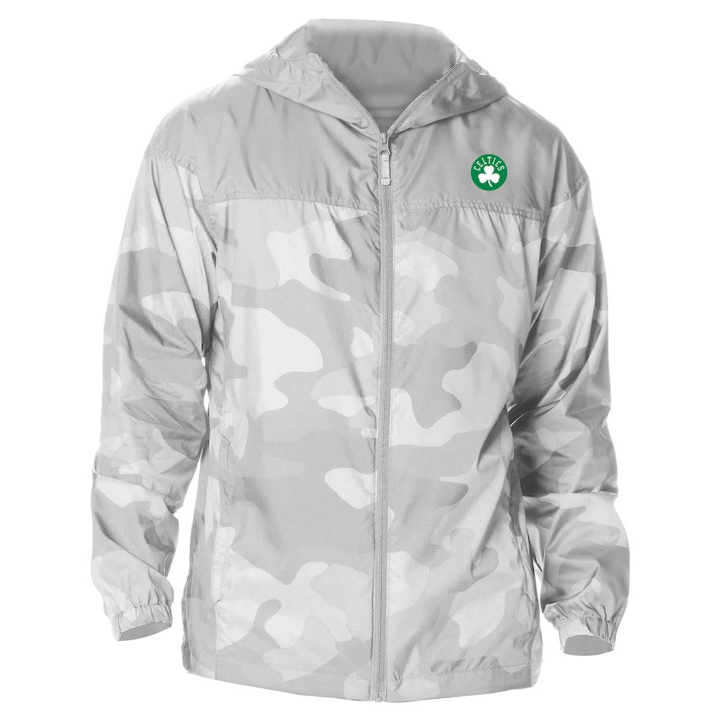 Boston Celtics Camo Flash Challenger Windbreaker Full-Zip Jacket On Sale