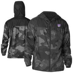 Sacramento Kings Camo Flash Challenger Windbreaker Full-Zip Jacket New
