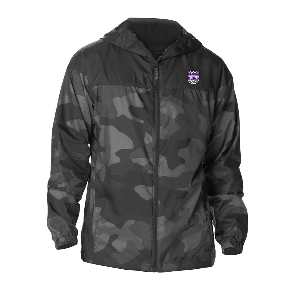 Sacramento Kings Camo Flash Challenger Windbreaker Full-Zip Jacket New