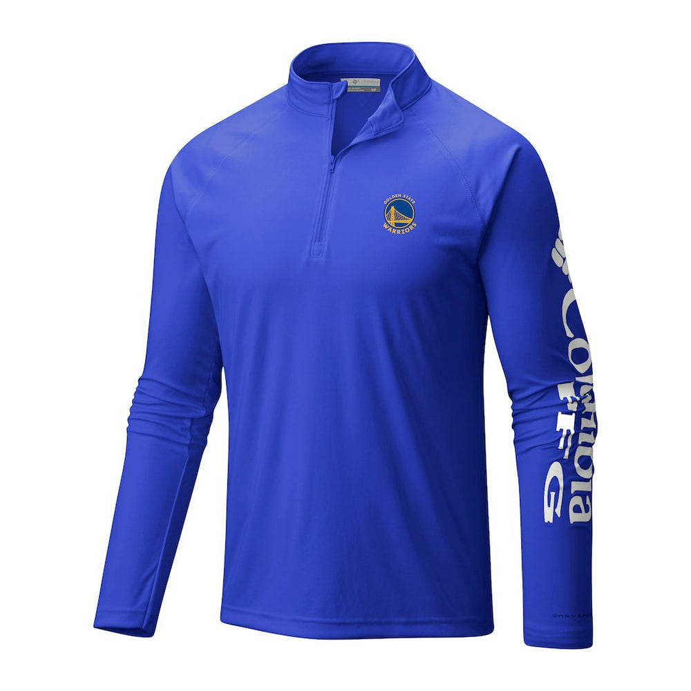 Golden State Warriors Terminal Tackle Raglan Omni-Shade Quarter-Zip Jacket sale For Sale