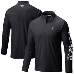 San Antonio Spurs Terminal Tackle Raglan Omni-Shade Quarter-Zip Jacket New