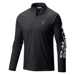 San Antonio Spurs Terminal Tackle Raglan Omni-Shade Quarter-Zip Jacket New