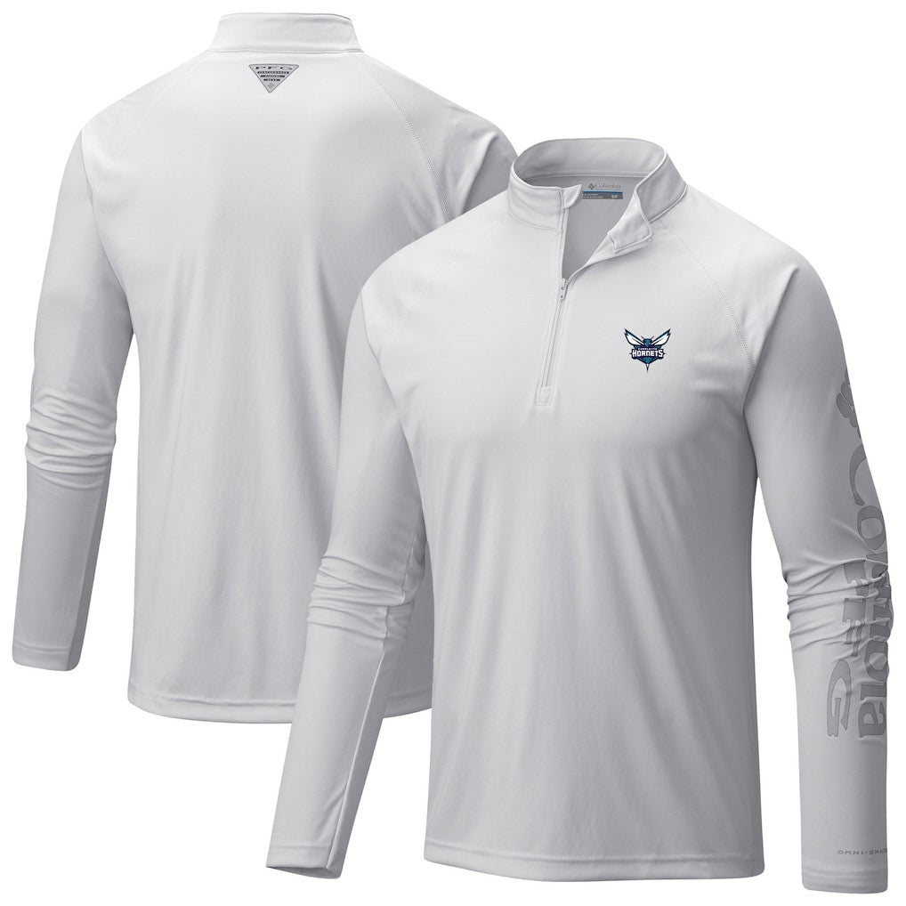 Charlotte Hornets Terminal Tackle Raglan Omni-Shade Quarter-Zip Jacket For Sale