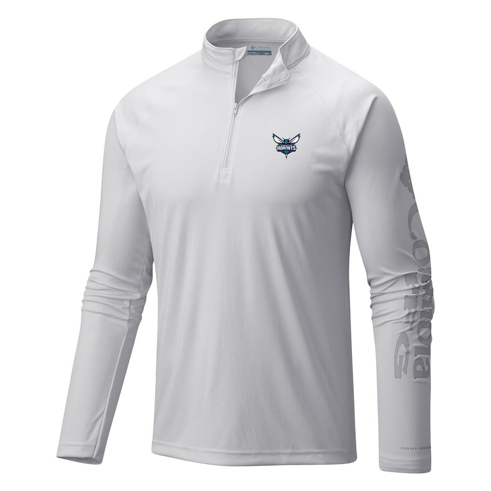 Charlotte Hornets Terminal Tackle Raglan Omni-Shade Quarter-Zip Jacket For Sale