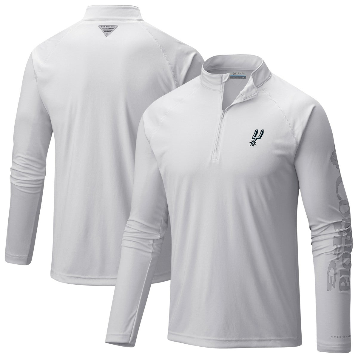 San Antonio Spurs Terminal Tackle Raglan Omni-Shade Quarter-Zip Jacket For Sale