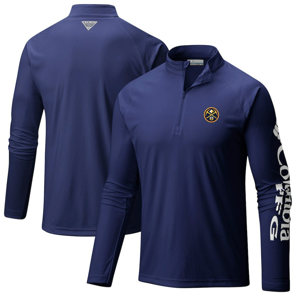 Denver Nuggets Terminal Tackle Raglan Omni-Shade Quarter-Zip Jacket sale Discount