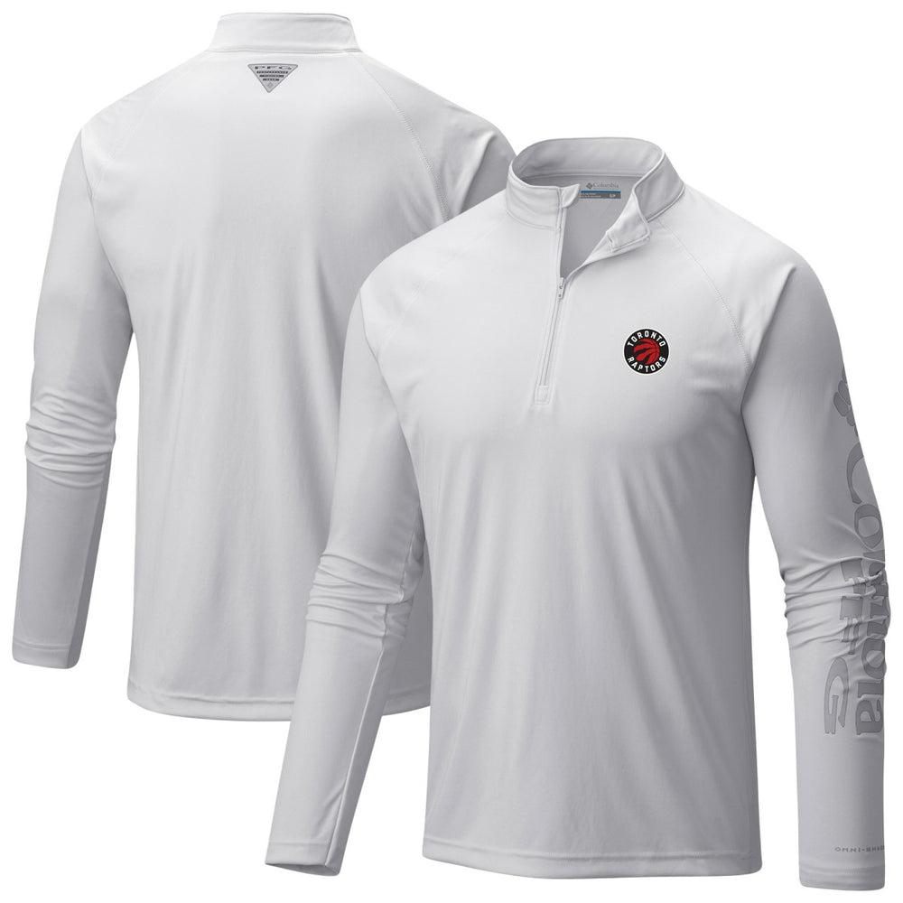 Toronto Raptors Terminal Tackle Raglan Omni-Shade Quarter-Zip Jacket For Sale