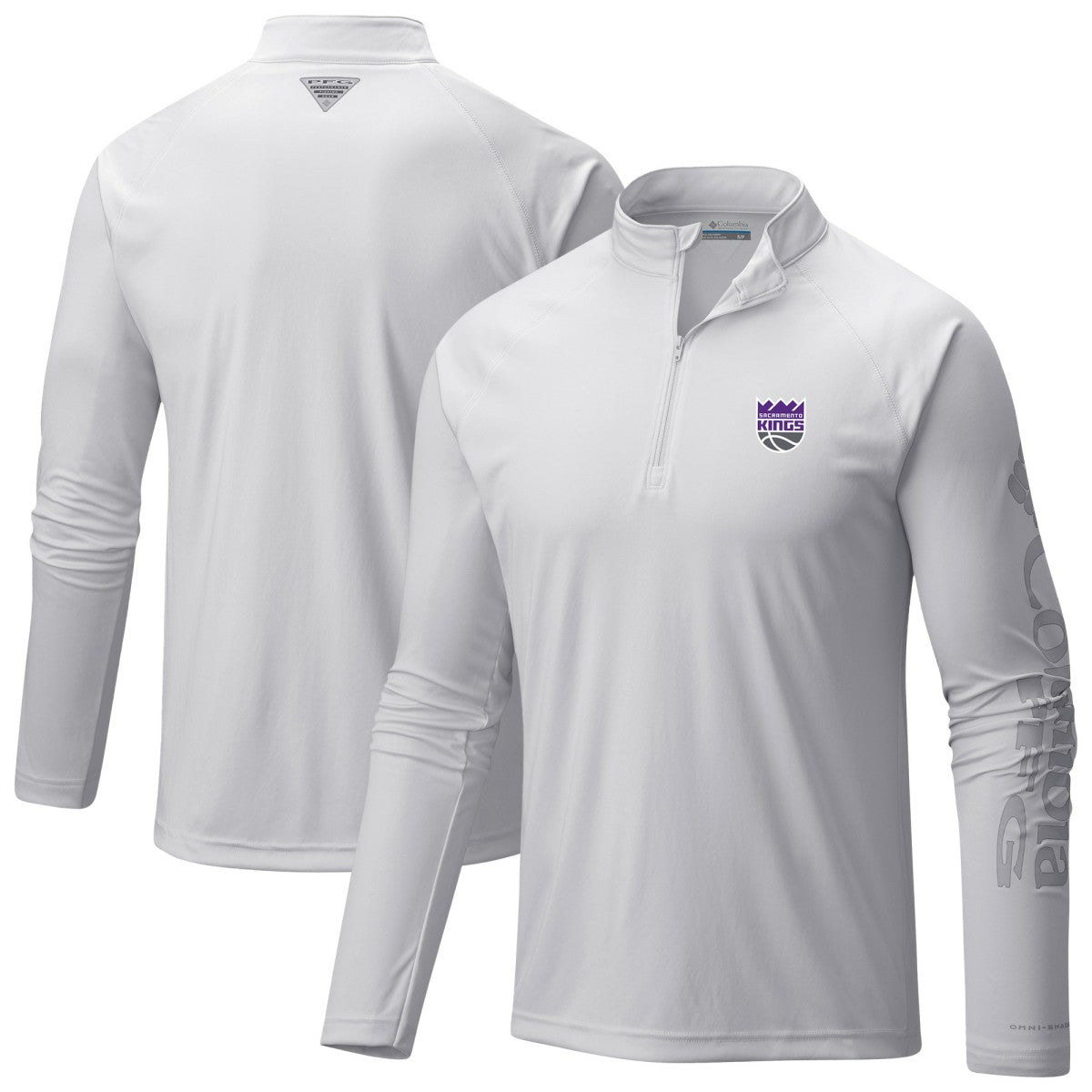 Sacramento Kings Terminal Tackle Raglan Omni-Shade Quarter-Zip Jacket Outlet