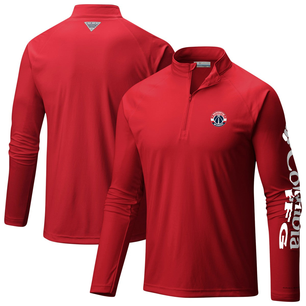 Washington Wizards Terminal Tackle Raglan Omni-Shade Quarter-Zip Jacket Discount