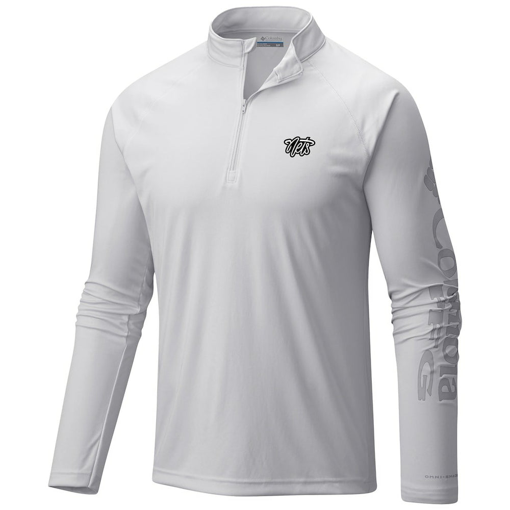 Brooklyn Nets Terminal Tackle Raglan Omni-Shade Quarter-Zip Jacket Outlet