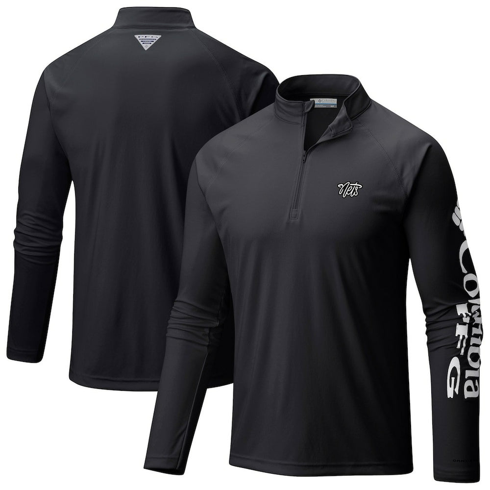 Brooklyn Nets Terminal Tackle Raglan Omni-Shade Quarter-Zip Jacket Discount
