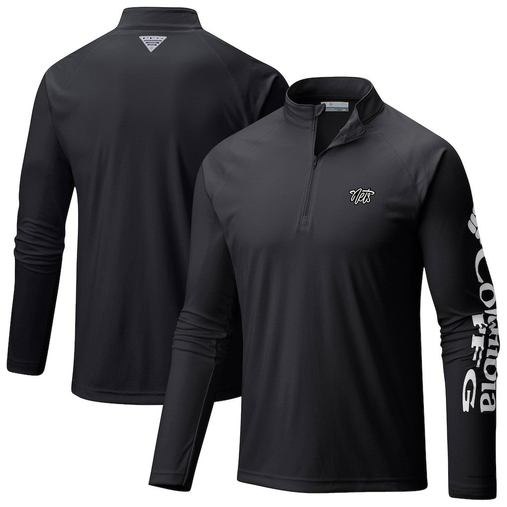 Brooklyn Nets Terminal Tackle Raglan Omni-Shade Quarter-Zip Jacket Discount