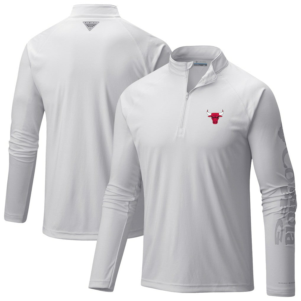 Chicago Bulls Terminal Tackle Raglan Omni-Shade Quarter-Zip Jacket Discount