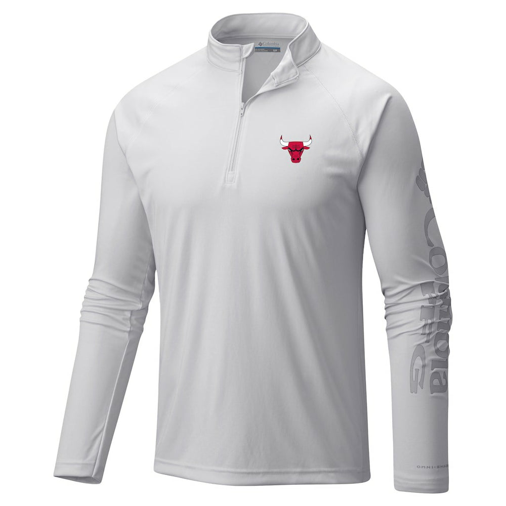 Chicago Bulls Terminal Tackle Raglan Omni-Shade Quarter-Zip Jacket Discount