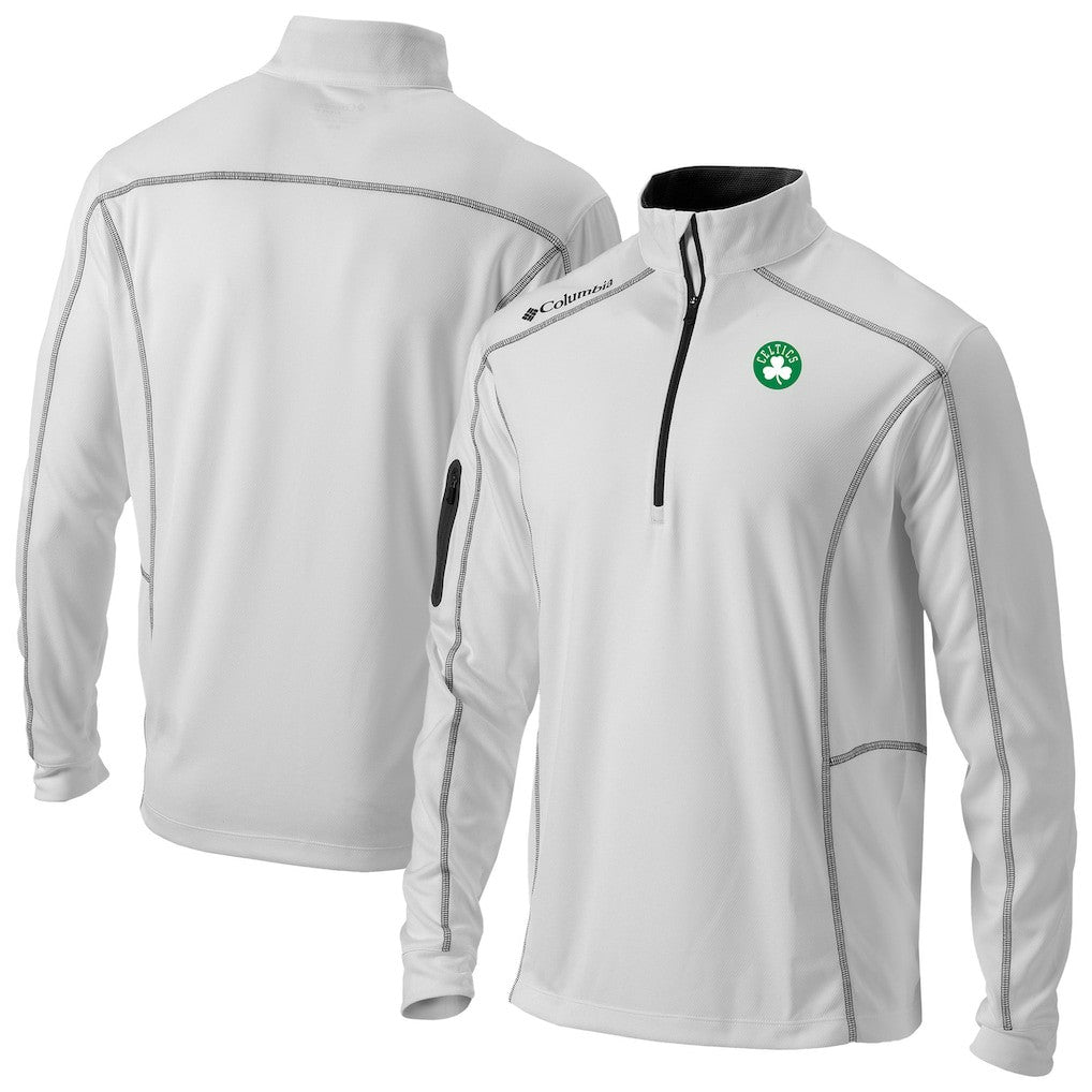 Boston Celtics Omni-Wick Shotgun Quarter-Zip Pullover New