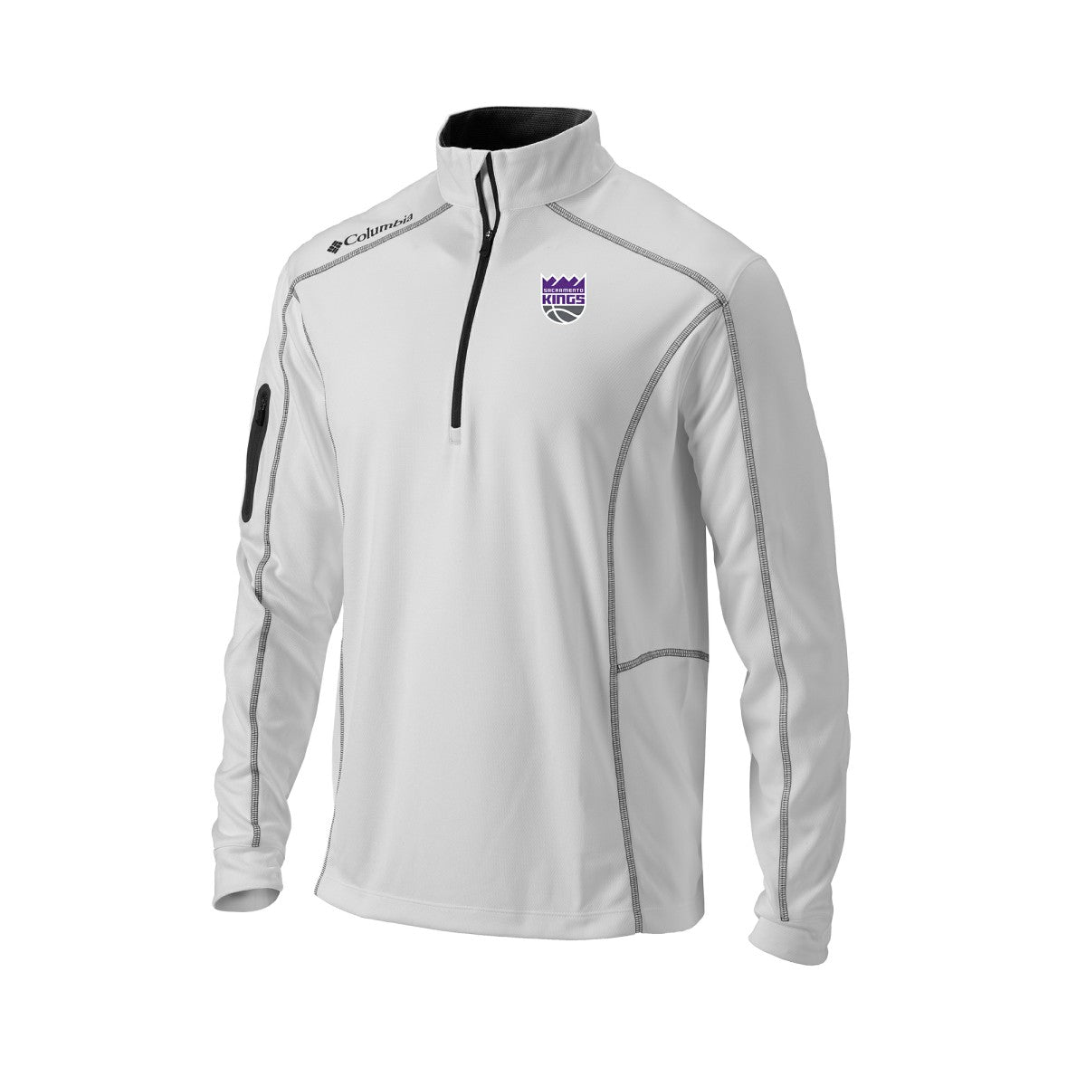 Sacramento Kings Omni-Wick Shotgun Quarter-Zip Pullover New