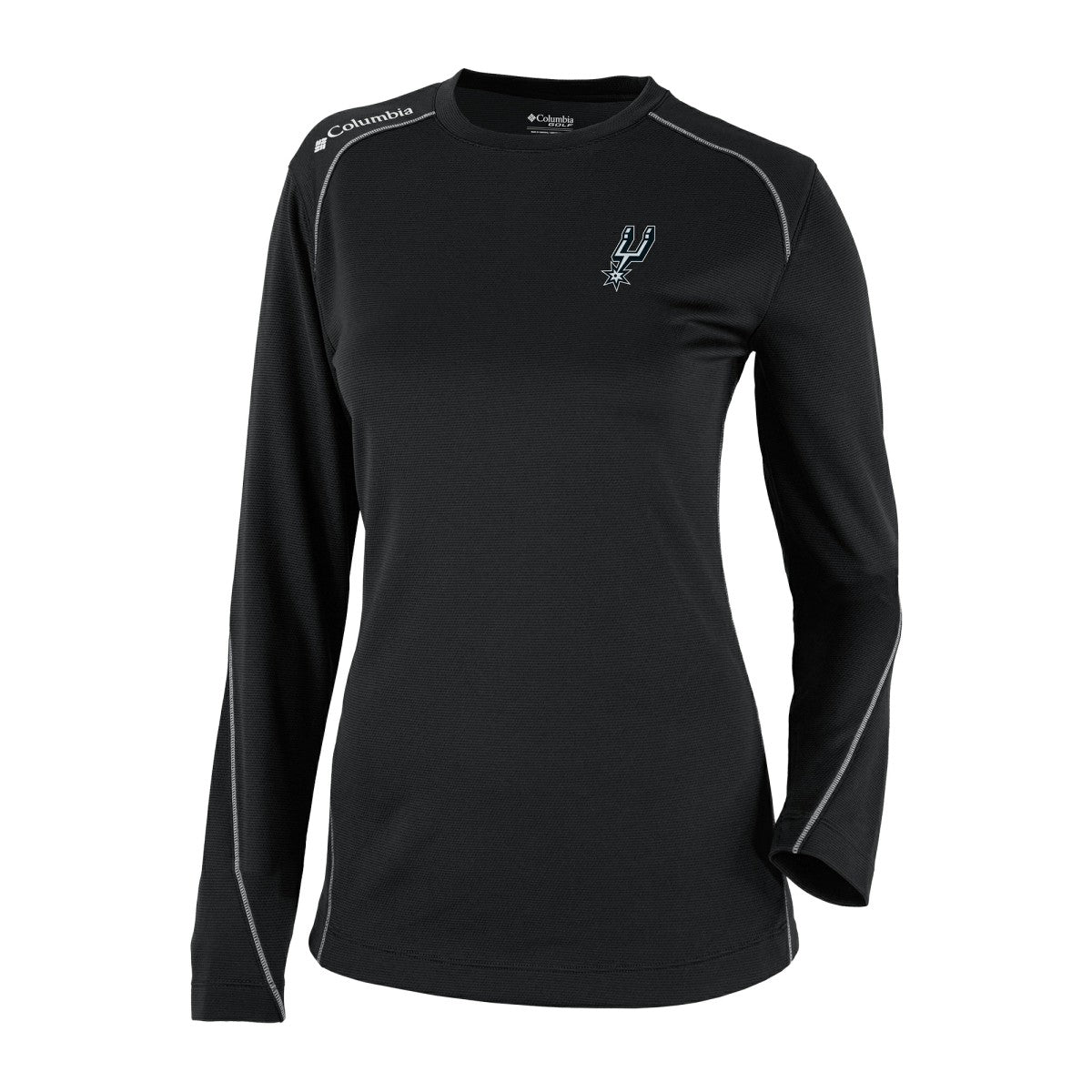 San Antonio Spurs Women's Omni-Wick Shotgun Pullover Top New