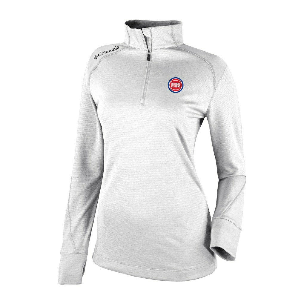 Detroit Pistons Women's Omni-Wick Shotgun 2.0 Quarter-Zip Pullover Top sale Online