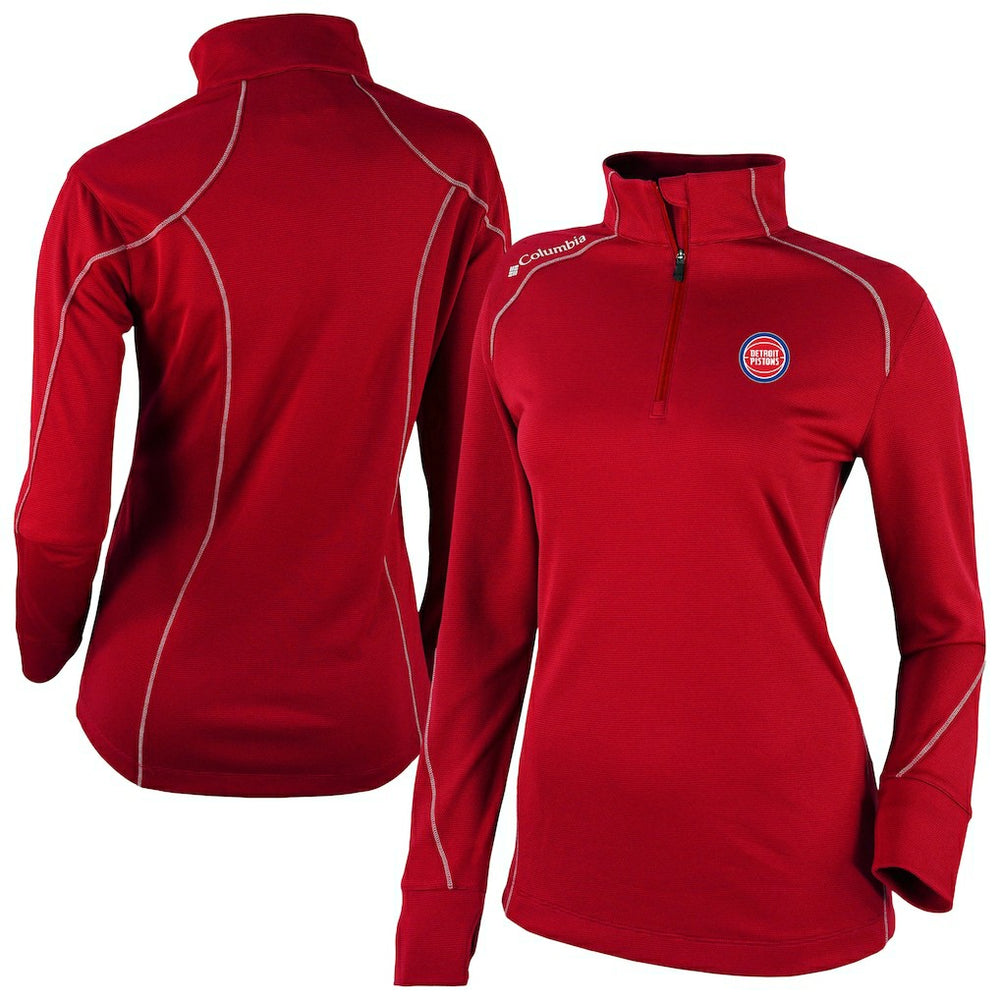Detroit Pistons Women's Omni-Wick Shotgun 2.0 Quarter-Zip Pullover Top sale Outlet