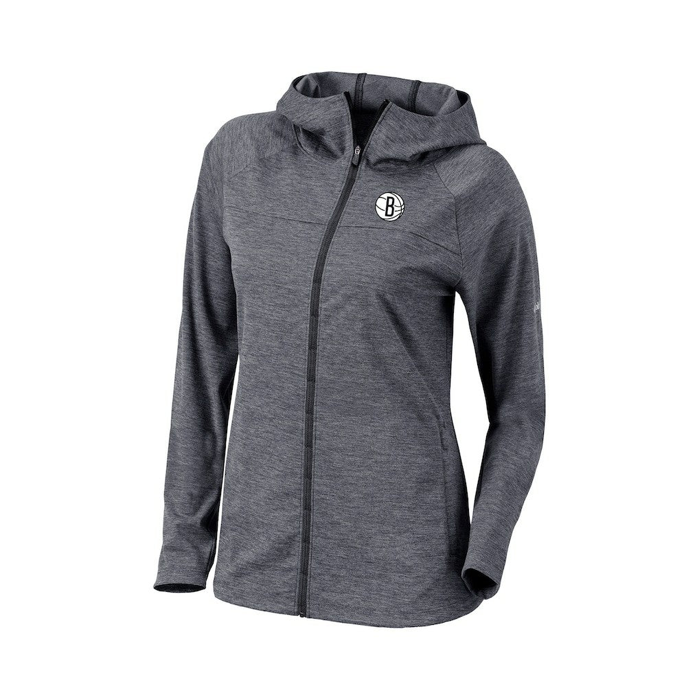 Brooklyn Nets Women's Omni-Wick Half Shot Full-Zip Hooded Jacket On Sale