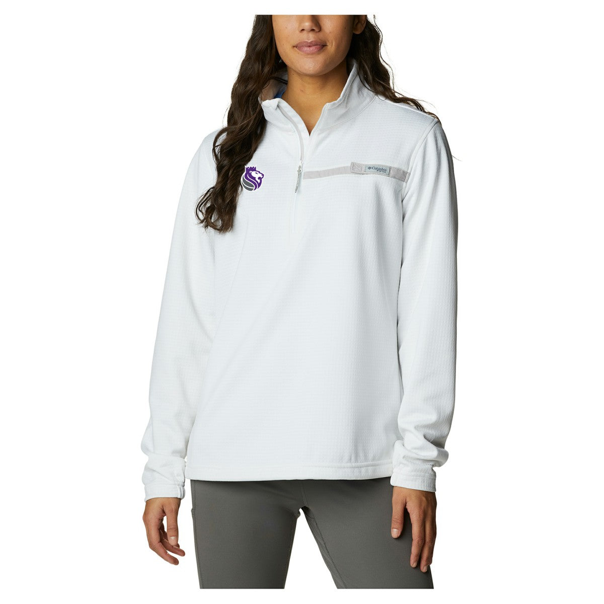 Sacramento Kings Women's Skiff Guide Fleece Pullover Top New